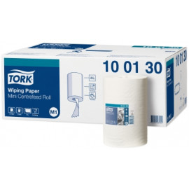 TORK PAPIER D'ESSUYAGE BLANC EN BOBINE A DEVIDAGE CENTRAL X 11