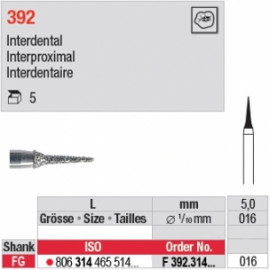 FRAISE DIAMANTEE X 5: F-392-016