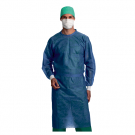 BARRIER:BLOUSE STERILE BLEUE L X 52