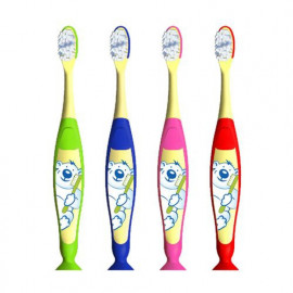 BROSSE A DENTS ENFANT ROUGE x12