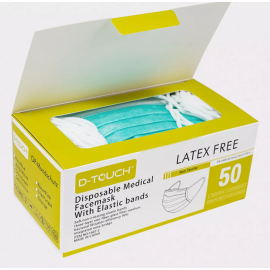 ACTION MASQUES D-TOUCH VERT SANS LATEX X 50