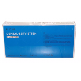 ACTION SERVIETTE DENTAIRE 40 X 40 CM BLANCHE 2 PLIS X 250