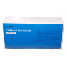ACTION SERVIETTE DENTAIRE 40 X 40 CM BLANCHE 4 PLIS X 250