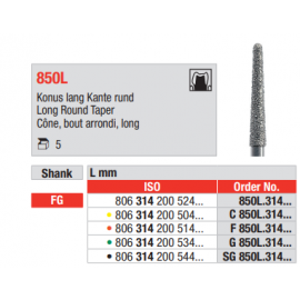 FRAISE DIAMANTEE X 5:G850L-FG 012