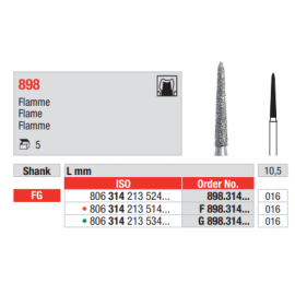 FRAISE DIAMANTEE X 5: 898 FG 016 X 5