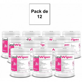 CAVIWIPES XL 12 BOITES DE 65 LINGETTES