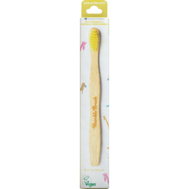 HUMBLE BROSSE A DENTS ENFANT EN BAMBOU 1 PC-JAUNE