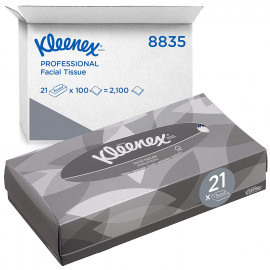 MOUCHOIR KLEENEX BOITE DISTRIBUTRICE X100 CARTON DE 21 BTE