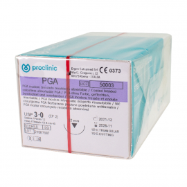 SUTURE RESORBABLE PGA 45 CM X 12