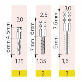 RADIX ANKER LONG TITANE X 12