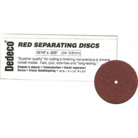 RED SEPARATING DISCS Ø: 23 mm EP. 0.6 mm X 100
