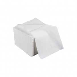 SERVIETTE BLANCHE 2 PLIS 30 X 30 CM CART. 3200 