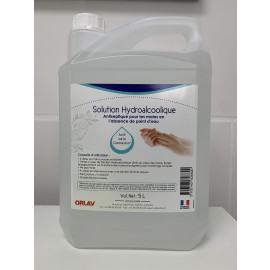 SOLUTION HYDROALCOOLIQUE 5 L. (disponible)