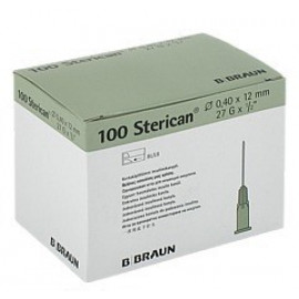 STERICAN: AIGUILLES 0.45 X 12 MM LUER X 100