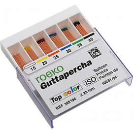 GUTTA PERCHA POINTES TOP COLOR X 100