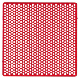 GRILLE DE RETENTION A TROUS RONDS ROUGE RN III X 40