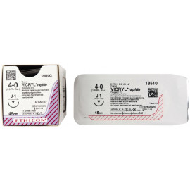 VICRYL RAPIDE - AIG. J1 - FIL: 4/0 - 45 CM X 12