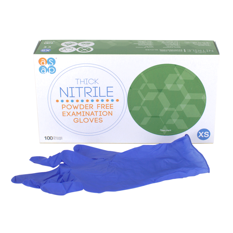 GANT D'EXAMEN NITRILE BLEU NP X 100