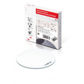 BIOPLAST TRANSPARENTE PLAQUE RONDE 125 MM EPAISSEUR 1.0 MM X 100 