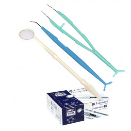 ACTION KIT D'EXAMEN STERILE A USAGE UNIQUE 3 INSTRUMENTS DOUBLES X 10
