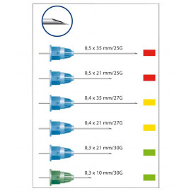 MIRAJECT AIGUILLES ANESTHÉSIQUES X 100